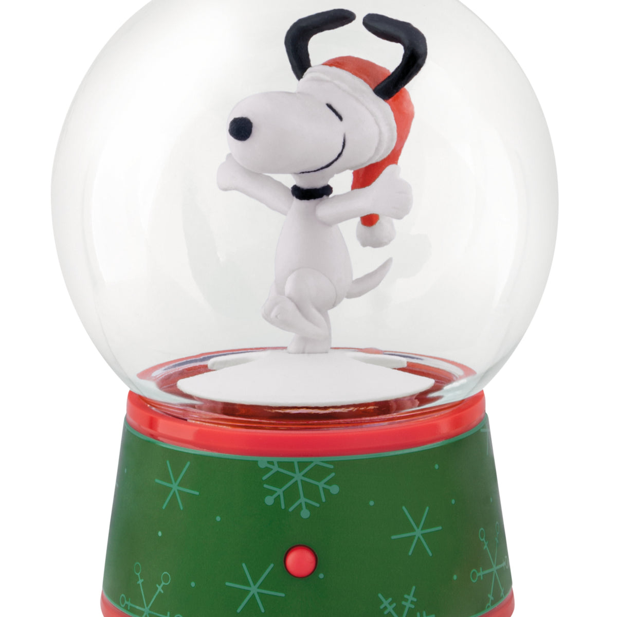 Hallmark Christmas Ornament (Snoopy Musical Snow Globe Motion), 1 Count