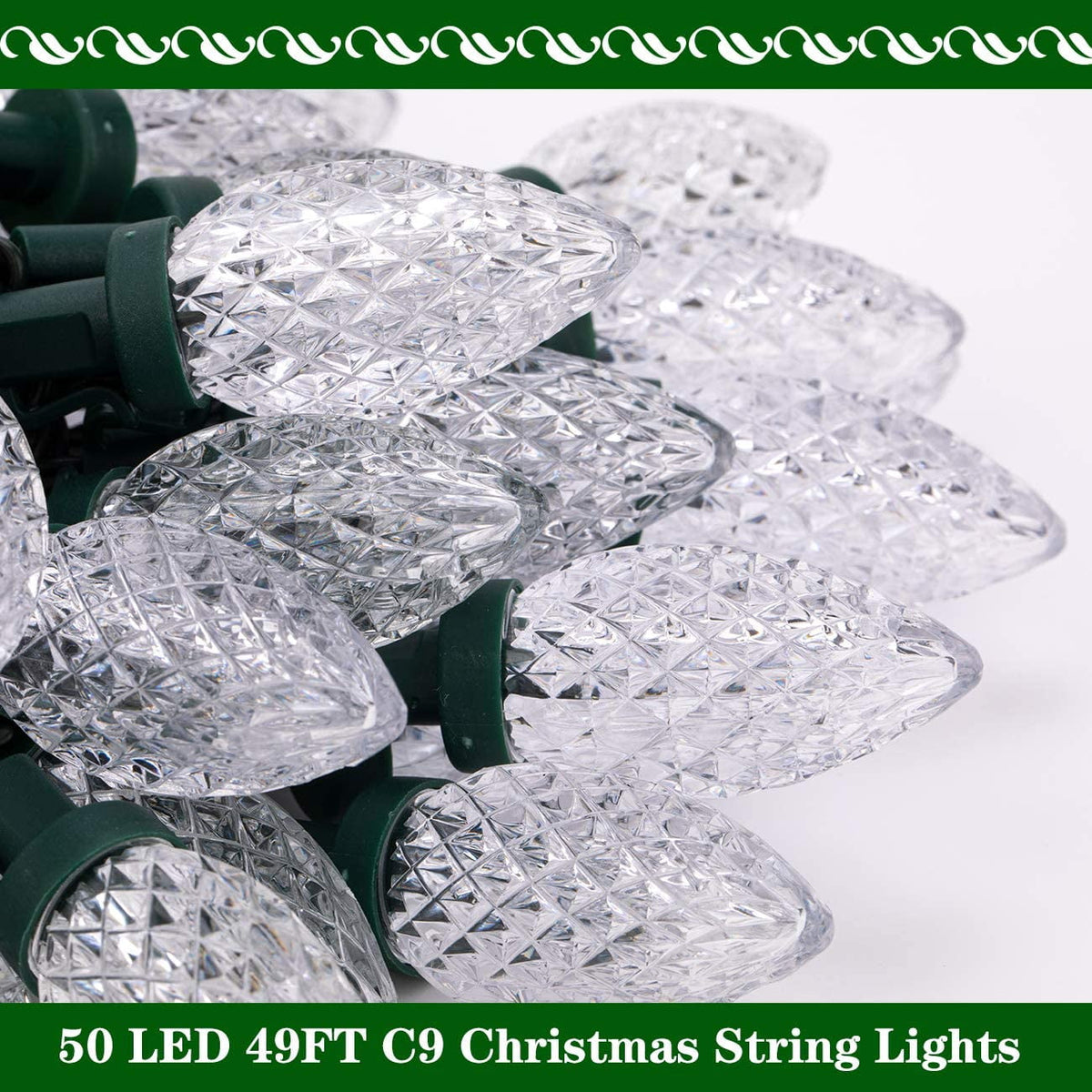 Bibana Indoor/Outdoor 81 ft Corded Electric Waterproof LED Christmas String Light
