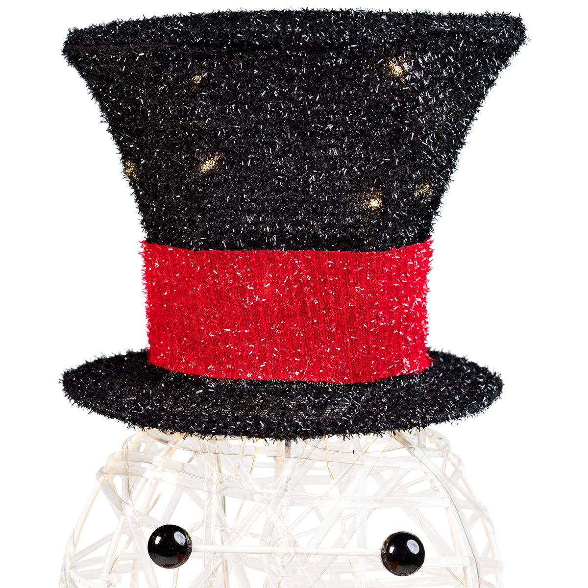 Northlight LED Lighted Snowman with Top Hat and Red Scarf Outdoor Christmas Decoration - 43"