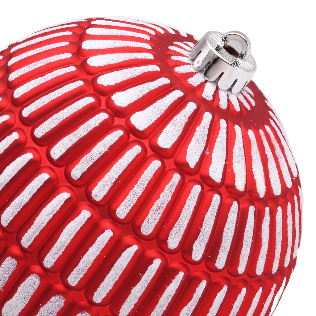 4-Count Champagne and Cream Ball Shatterproof Christmas Ornaments, 6", by Holiday Time