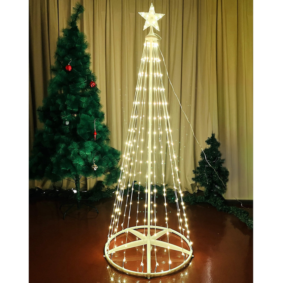 Indoor/Outdoor LED Smart Light Tree with 266 Lights, Multicolor, 6', by Holiday Time