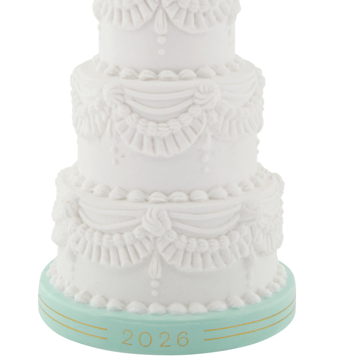 Hallmark Christmas Ornament (Wedding Cake 2026, Porcelain), 1 Count