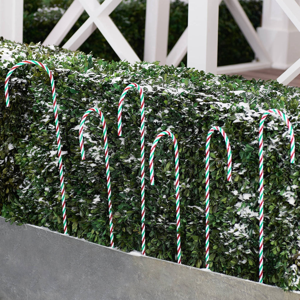 Twisty Candy Cane Yard Stake, Green/Red/White, 25", by Holiday Time
