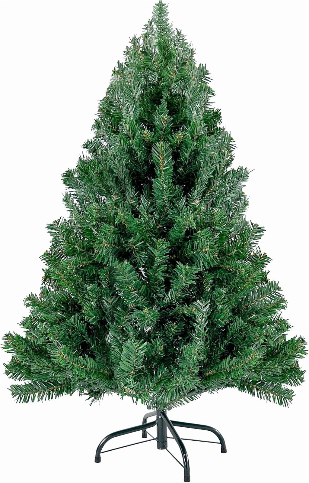 4ft Christmas Tree - Premium Hinged Artificial Small Christmas Tree Green, Canadian Fir Full Bodied 4 Feet Tree with 320 Tips, Lightweight and Easy to Assemble Holiday Décor Tree with Metal Stand