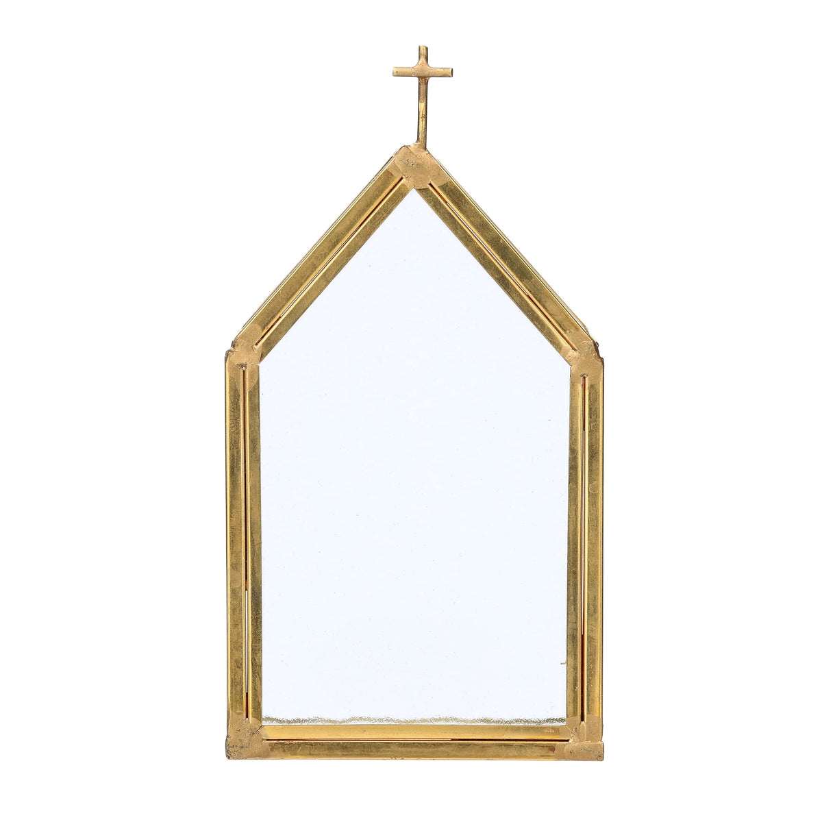 Clear Glass Church Candle Holder, 5", by Holiday Time