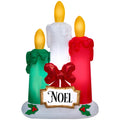 Multicolor Noel Candles Christmas Airblown Yard Inflatable, 5', by Holiday Time