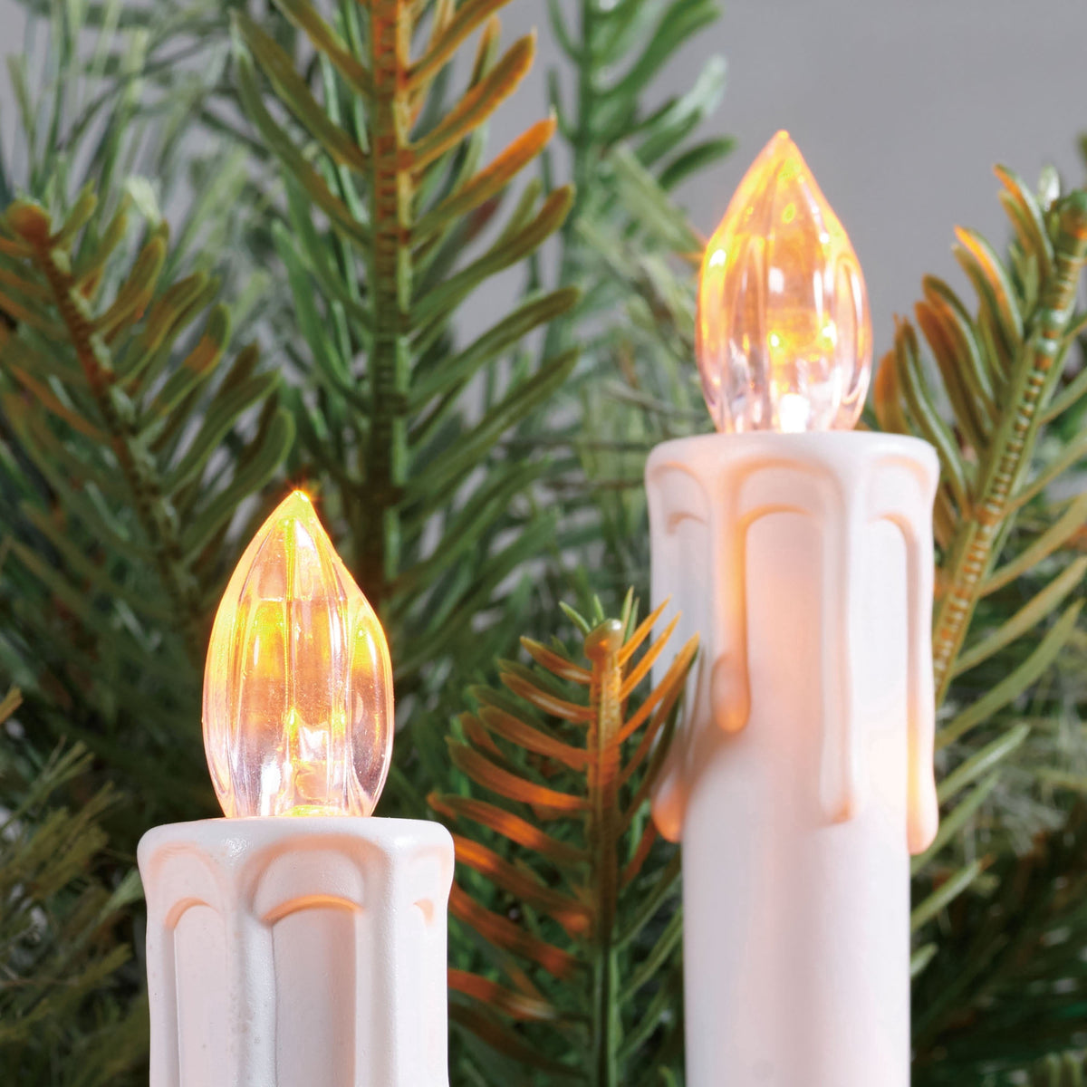 Indoor Battery-Operated LED Cordless Christmas Candle Clip Lights, 4", White, 10 Count, by Holiday Time