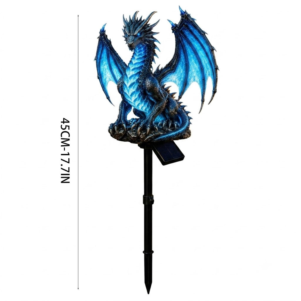 Clearance! Solar Dragon Garden Statue Light, Dragon Solar Light Outdoor Decor, Fantasy Dragon Lamp with LED Glow, Solar Powered Garden Statue for Yard Patio Lawn Pathway Halloween Garden Decor
