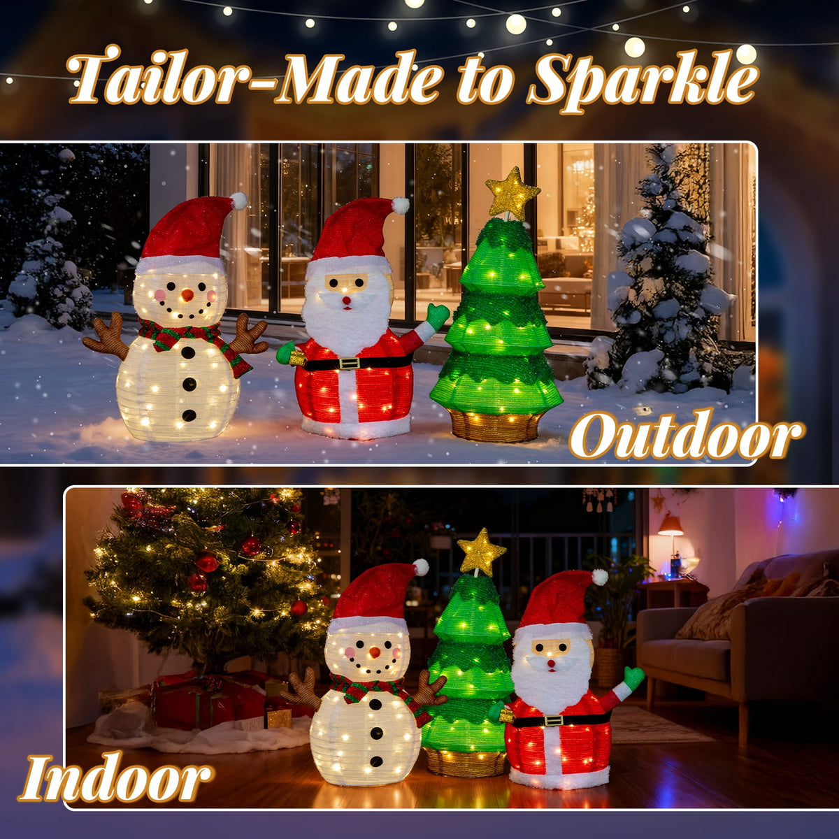 Ktaxon Penguin Christmas Lighted Outdoor Decoration for Holiday Lawn Garden Party
