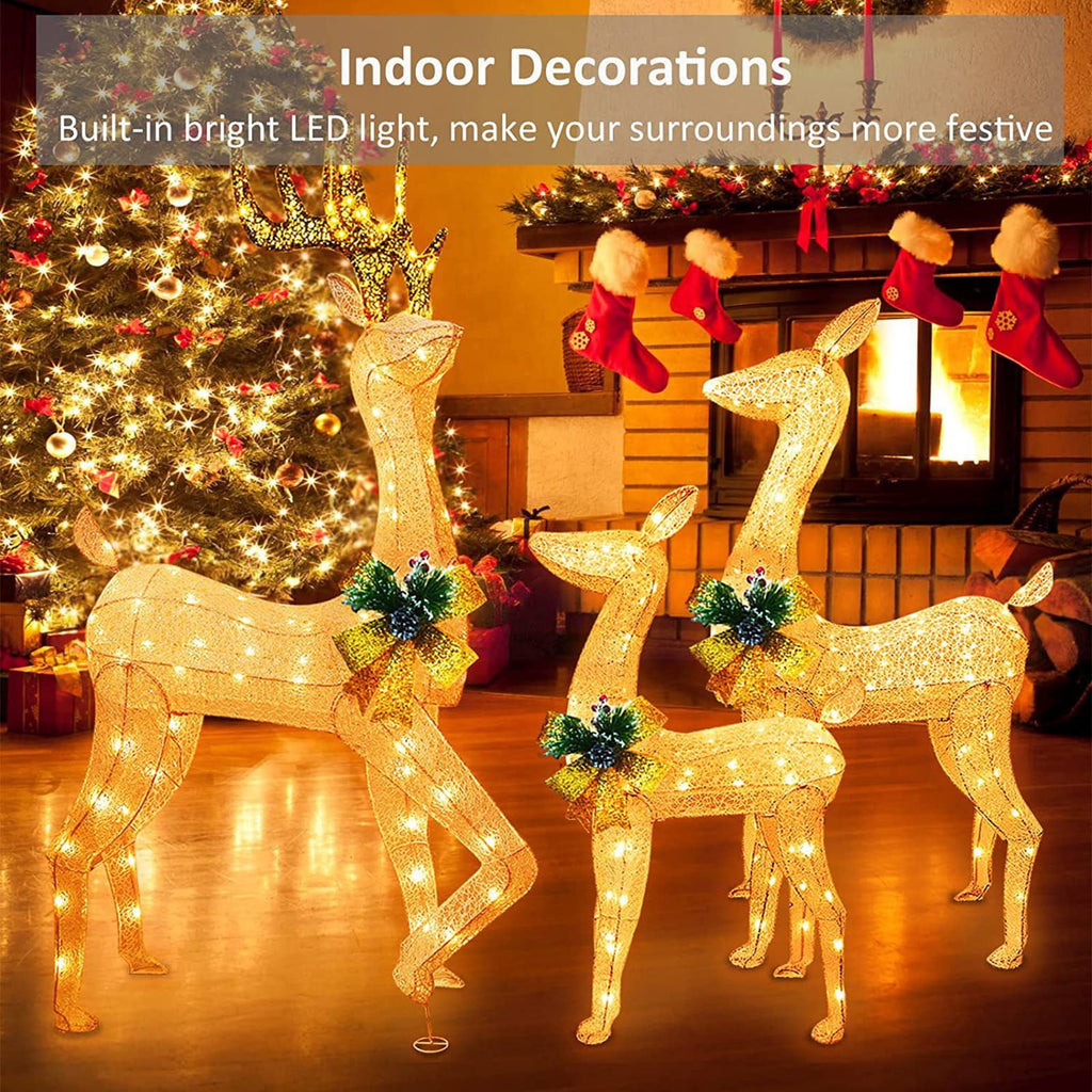 AuroraX Christmas Tree Christmas Decorations DIY 8 Lighting Modes Solar Waterproof Lighted Holiday Yard Stakes Indoor Outdoor Lights Patio Christmas Decorations