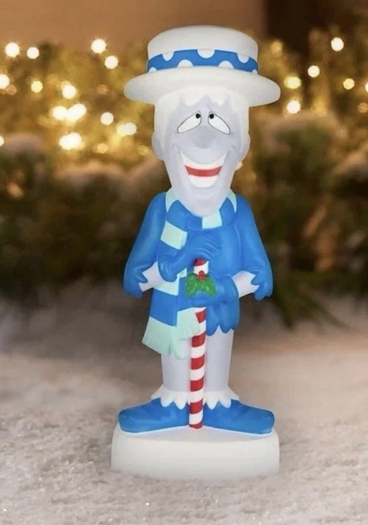 32" Gemmy Snow Miser LED Lighted Blow Mold Outdoor Christmas Decor