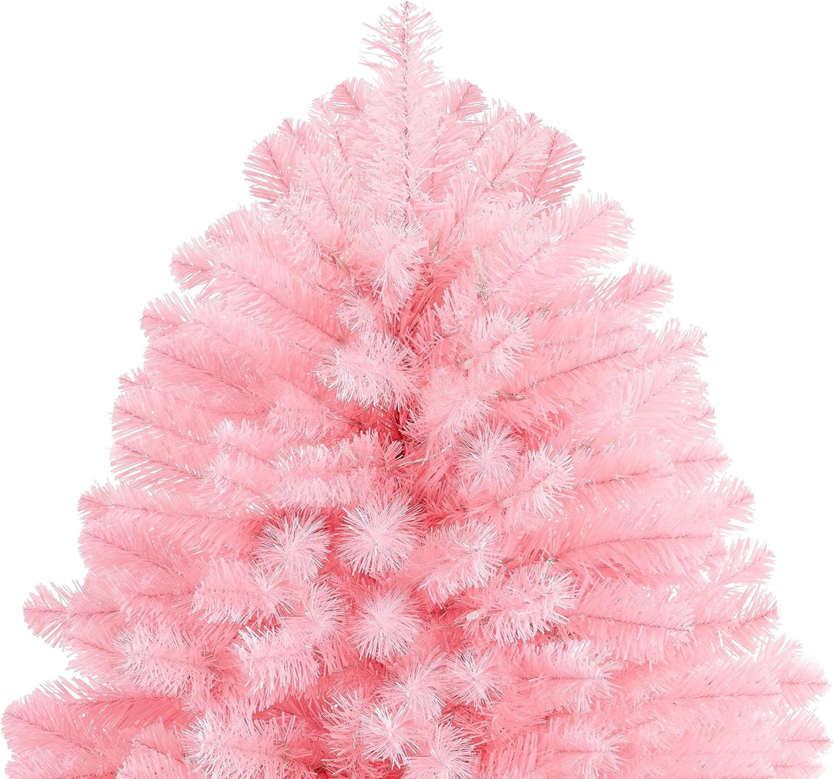 Naomi Home 7.5ft Gold Christmas Tree with Lights, Unique Colored Christmas Tree Prelit with 1412 Branch Tips, 600 Warm Lights and Metal Stand, Aritificial Christmas Tree