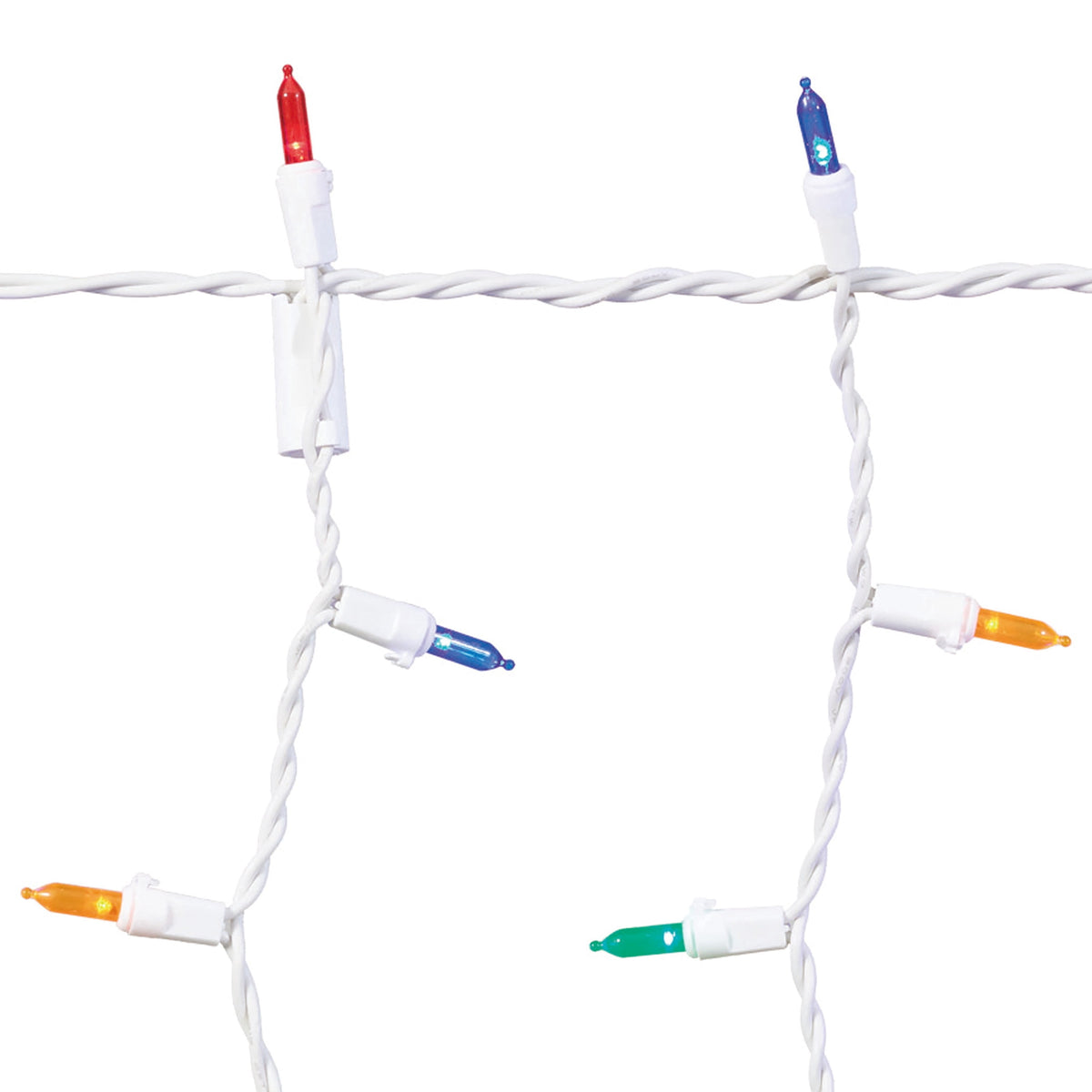 Indoor/Outdoor 300-Count LED Christmas Icicle Lights, Warm White, White Wire, 18', by Holiday Time