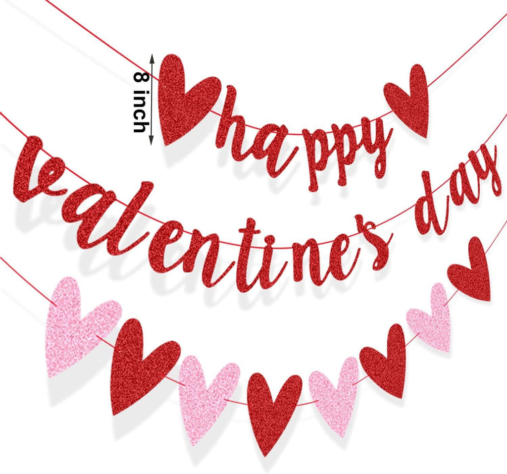 XGFHYJEH 5ft Valentines Day Decorations, Valentines Day Lights, Valentines String Lights, Valentine's Day Decor, Heart String Lights, Battery Operated