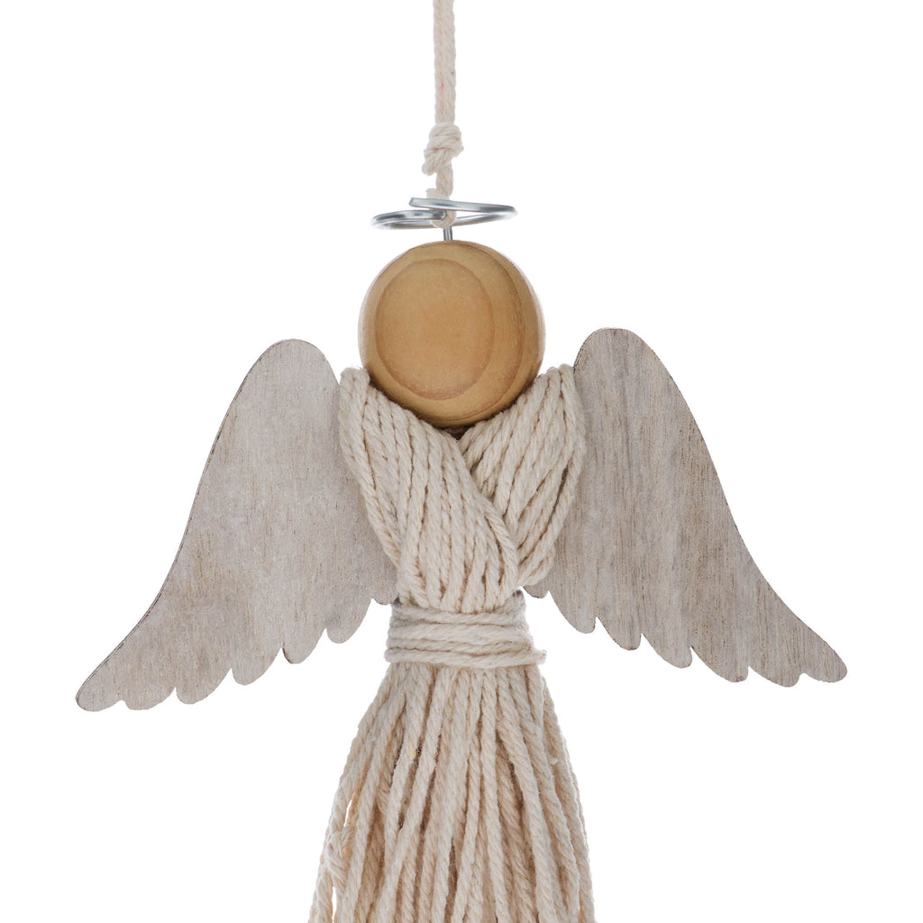 Cream Tassel Angel Christmas Ornament, 8.5", by Holiday Time
