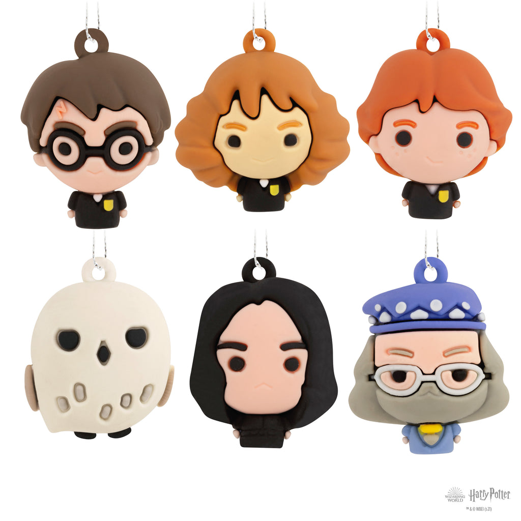 Hallmark Mini Christmas Ornaments (Harry Potter and Friends), 6 Count