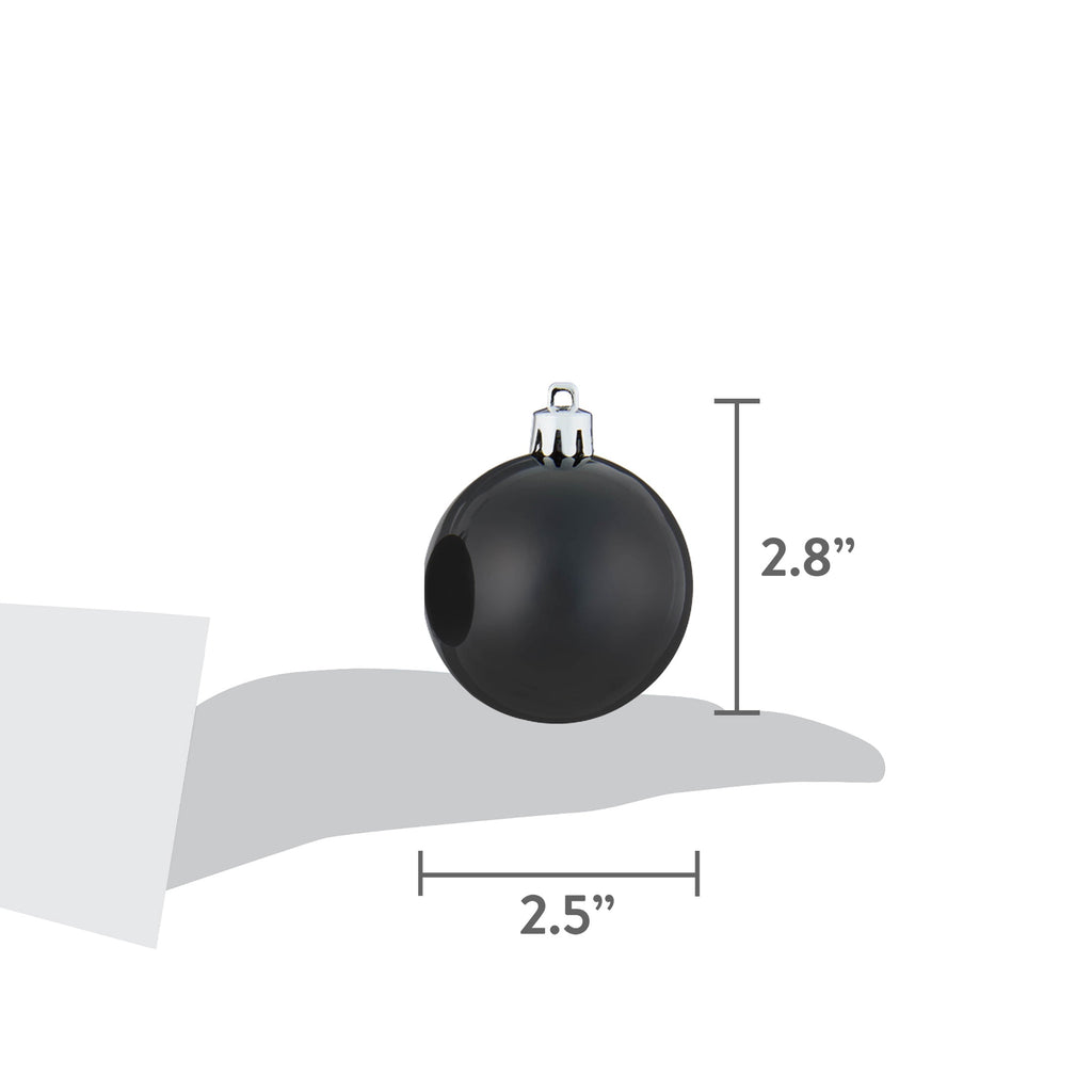 24-Count Red/Green/Gold Ball Shatterproof Christmas Ornaments, 2.8", by Holiday Time