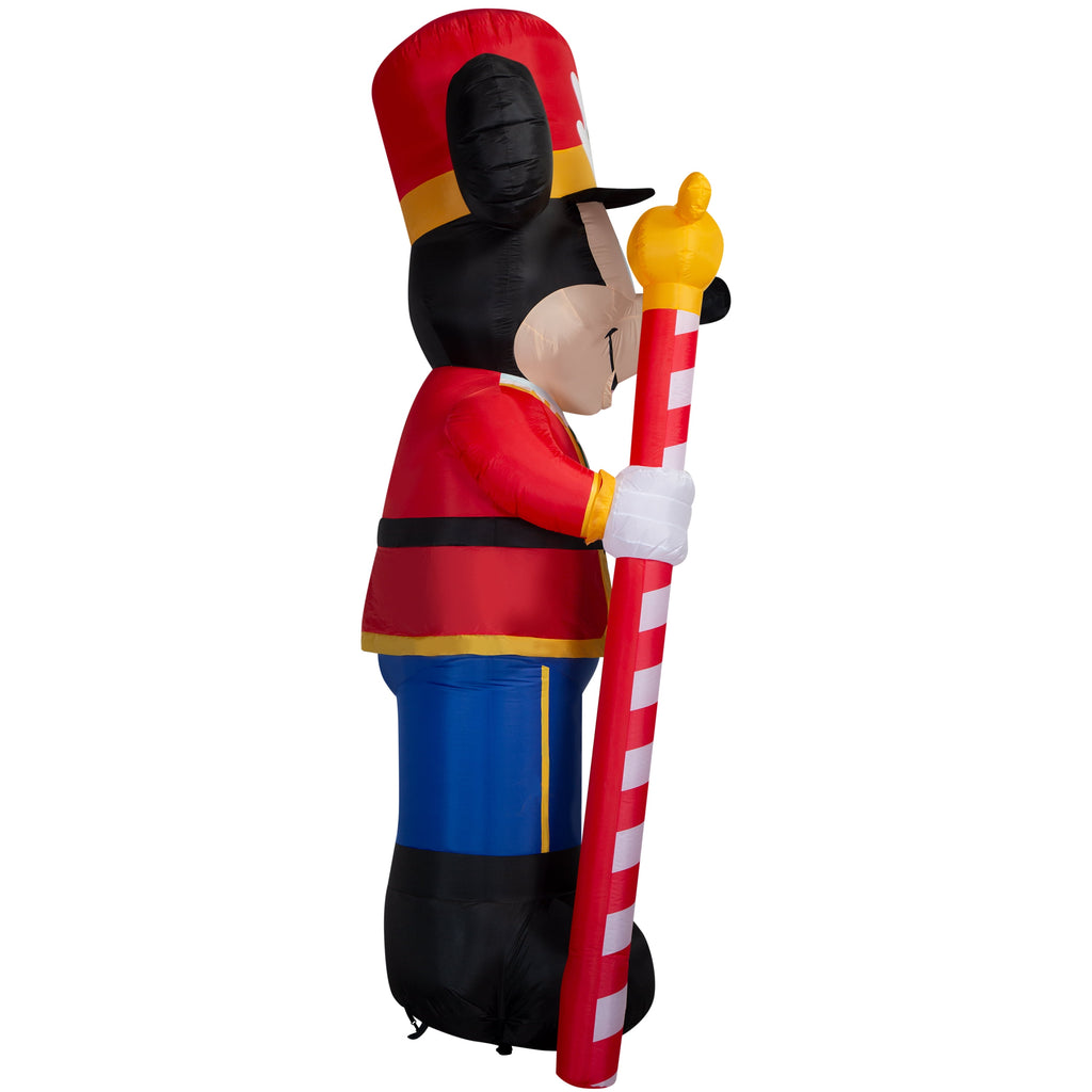 Gemmy Airblown Disney Mickey as Nutcracker Christmas Inflatable, 10-Ft, LED Yard Decor