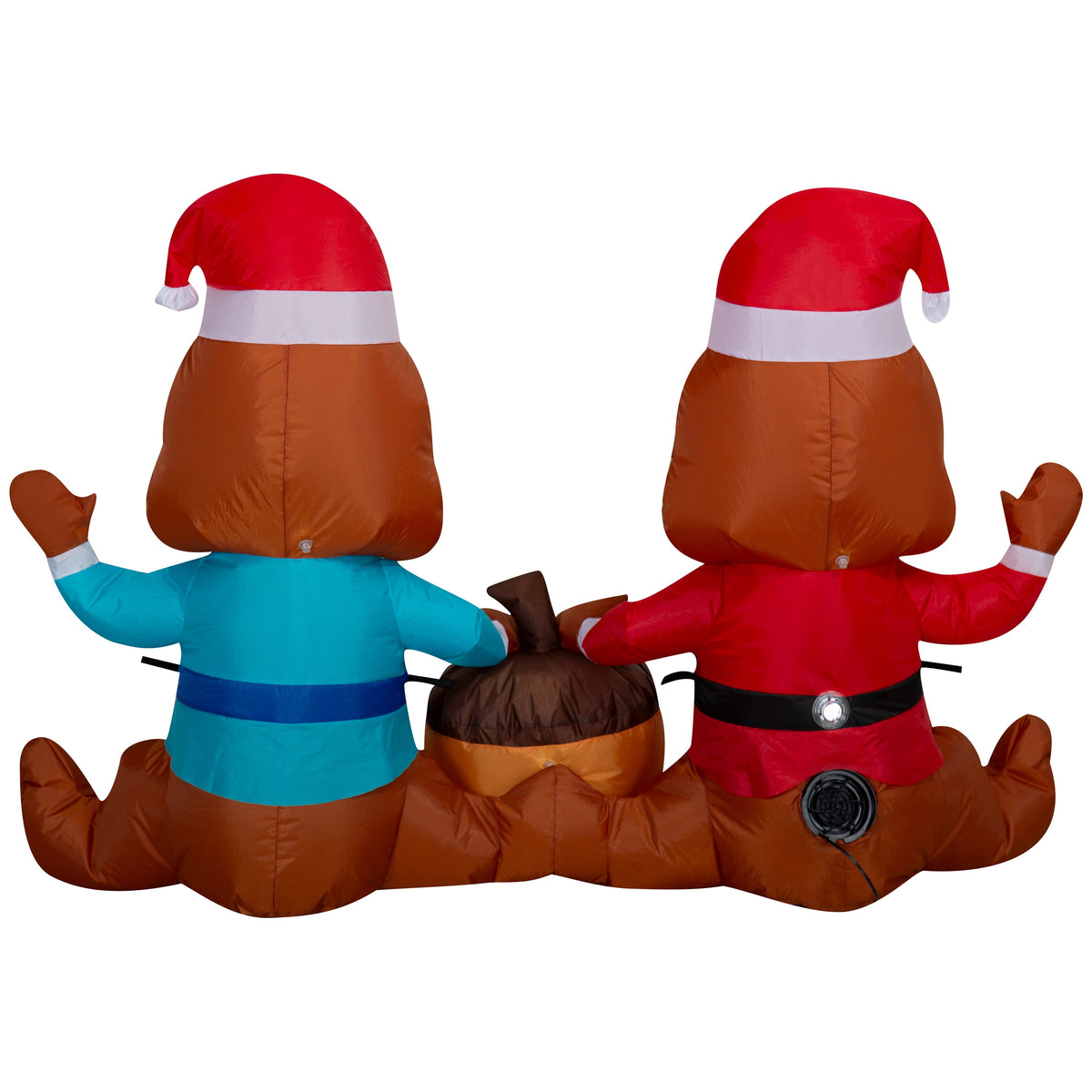 Christmas Chip and Dale Holiday LED Lighted Yard Inflatable Decoration Disney, 4 ft