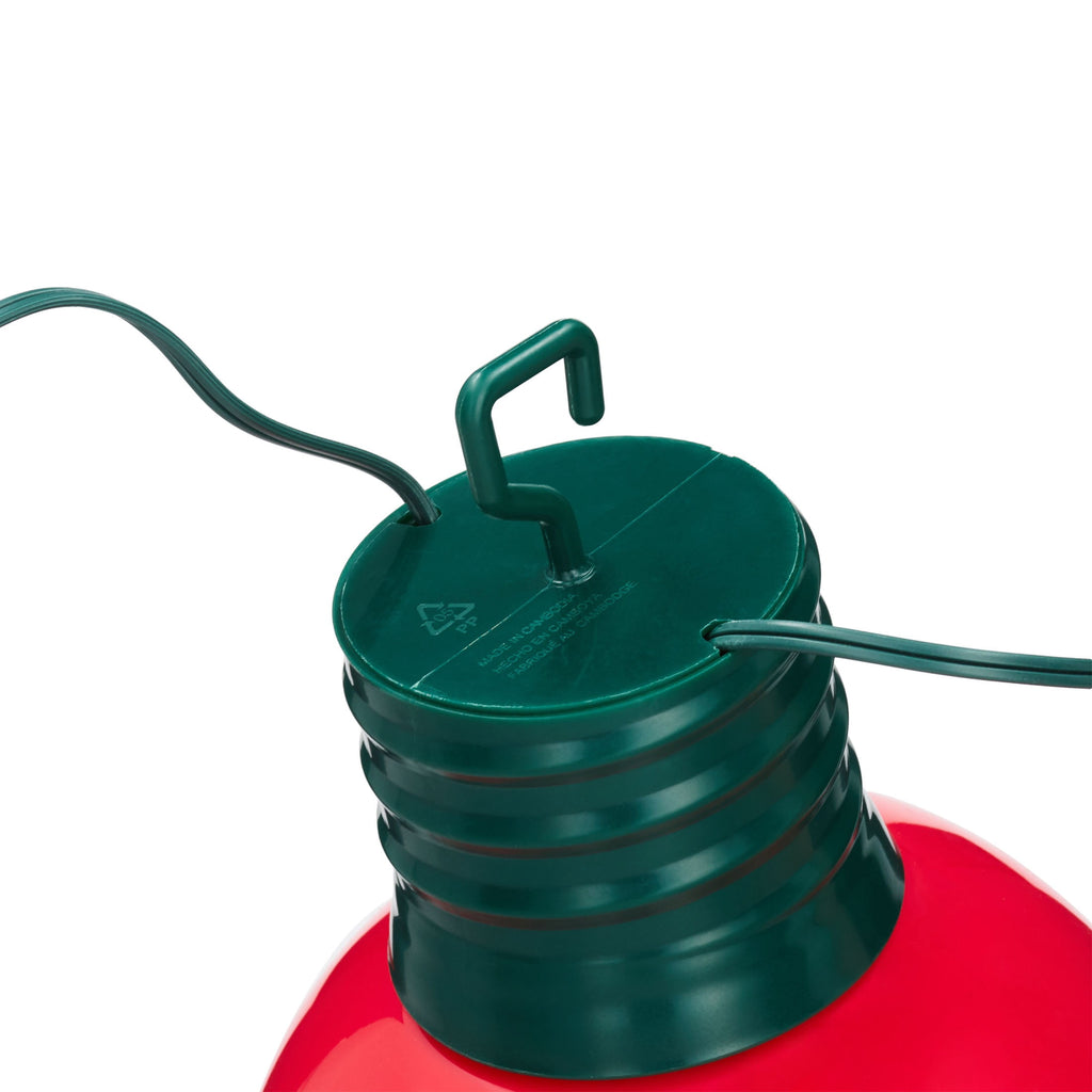 Indoor/Outdoor LED Giant Hanging C9 Bulb Christmas Light, Ceramic Green, 14", by Holiday Time