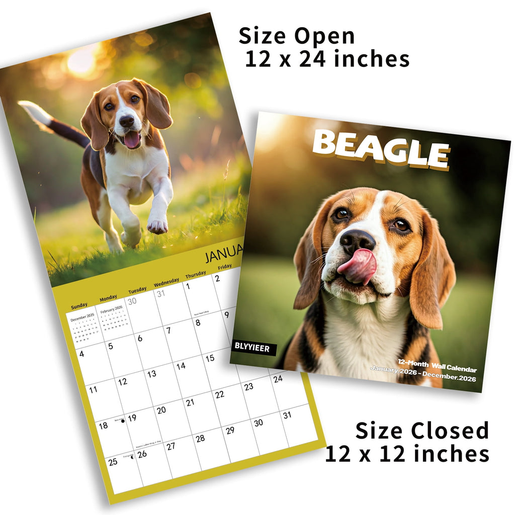 2026 Wall Calendar,Wolf Calendar 2025-2026,Wolf Monthly Wall Calendar, 12" x 24" Open,Family Planner Calendar with Wolf, Home & Office Organizer,Hangable