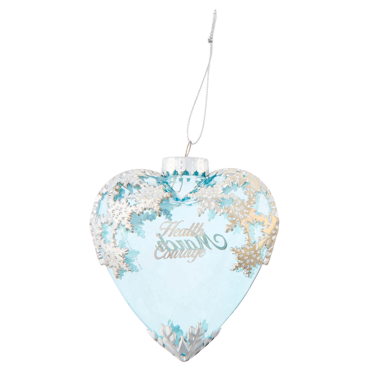 Icy Blue and Silver March Birthstone Christmas Ornament, 4.3", by Holiday Time