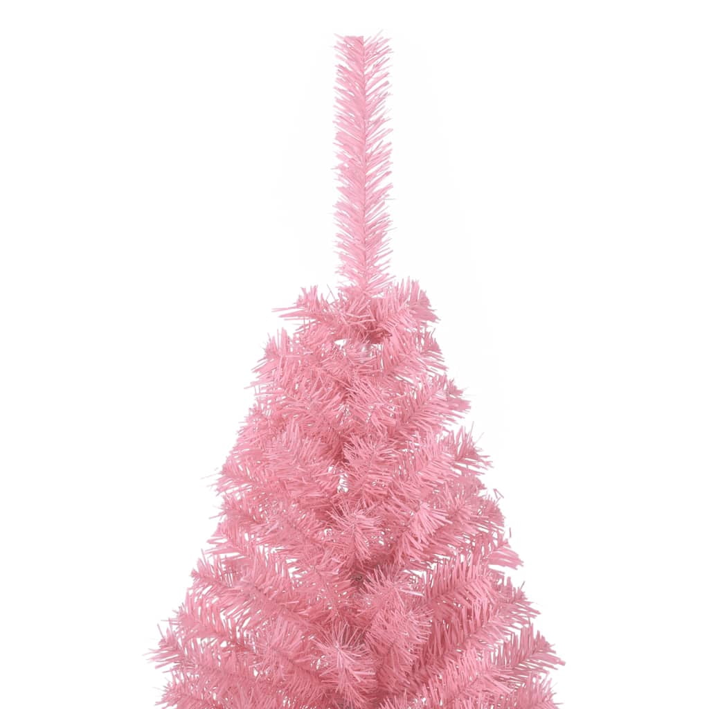 vidaXL Christmas Tree Decoration Artificial Half-Circle Tree with Stand PVC