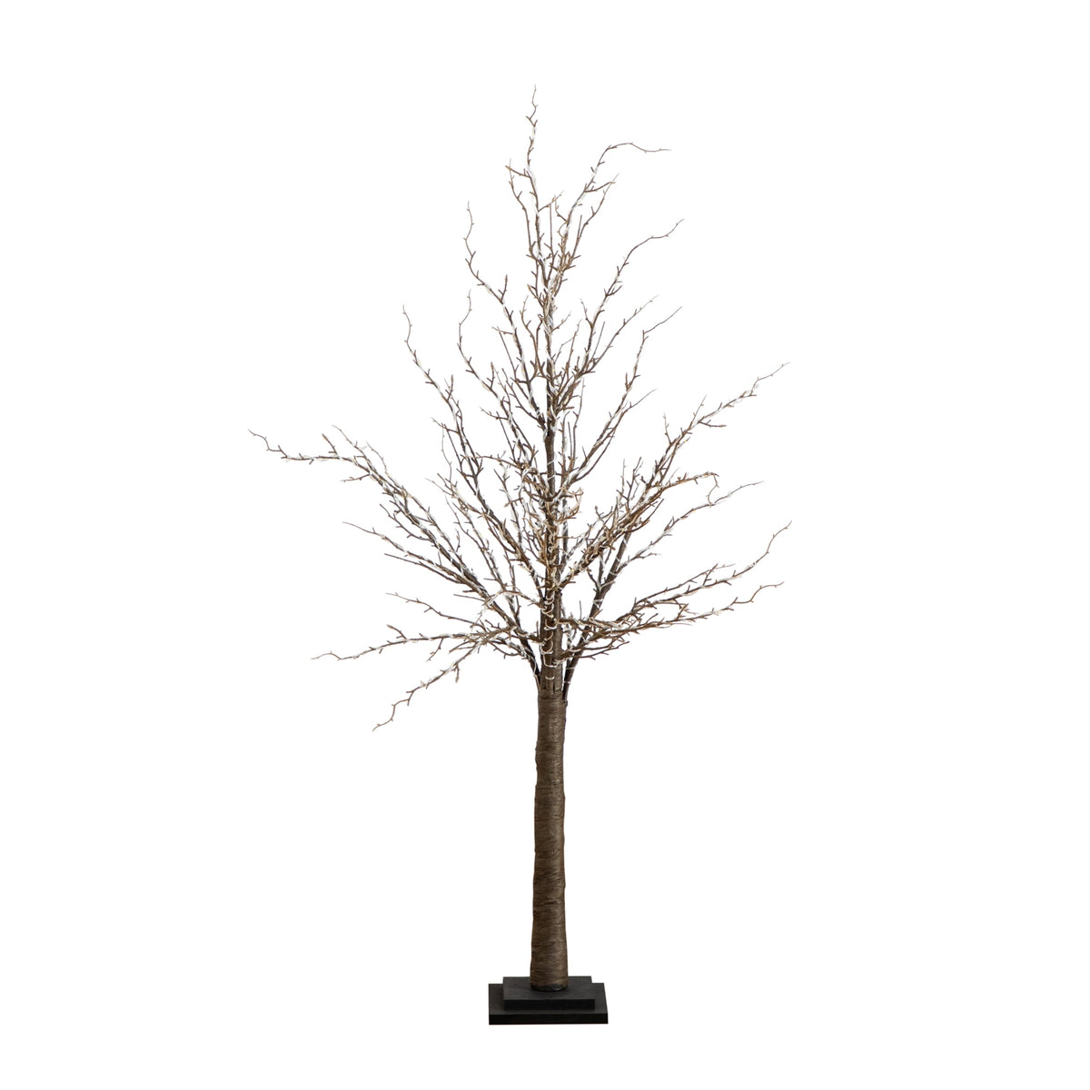 Nearly Natural Pre-Lit Brown Twig Artificial Christmas Tree - 4' - Warm White LED Lights