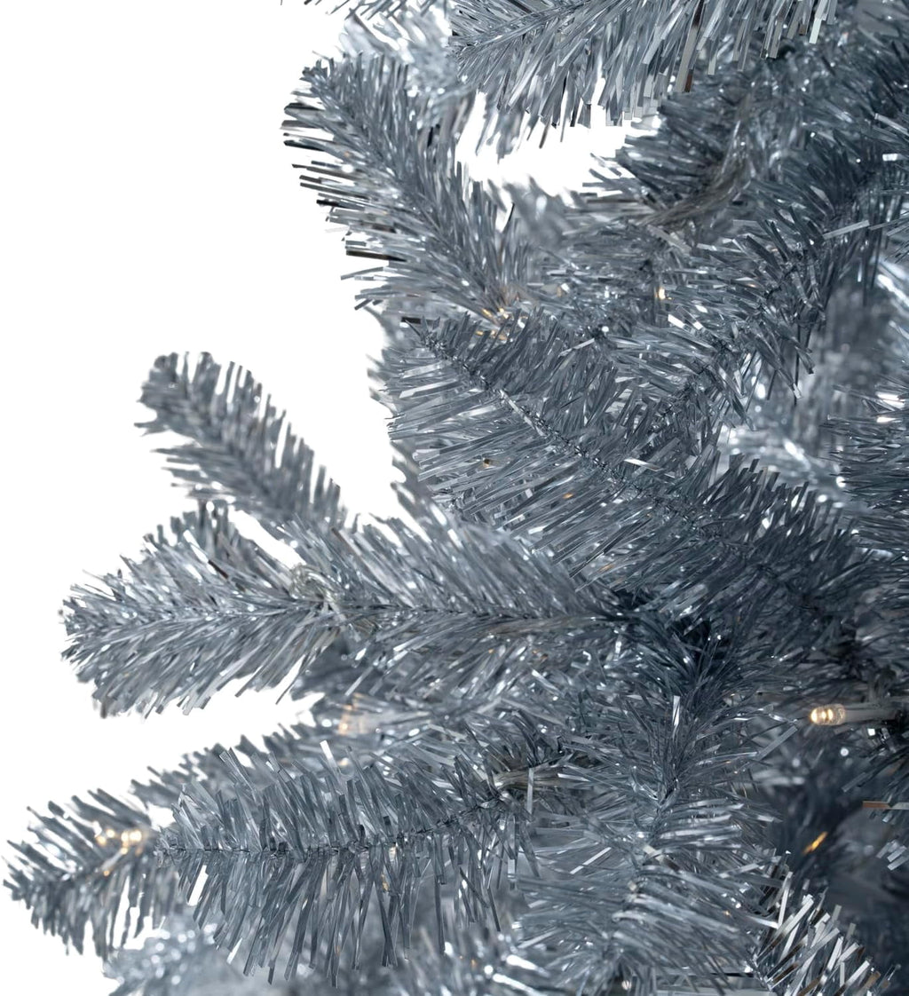 Naomi Home 7.5ft Gold Christmas Tree with Lights, Unique Colored Christmas Tree Prelit with 1412 Branch Tips, 600 Warm Lights and Metal Stand, Aritificial Christmas Tree
