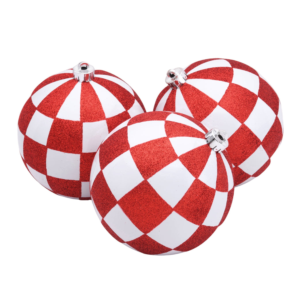 4-Count Champagne and Cream Ball Shatterproof Christmas Ornaments, 6", by Holiday Time