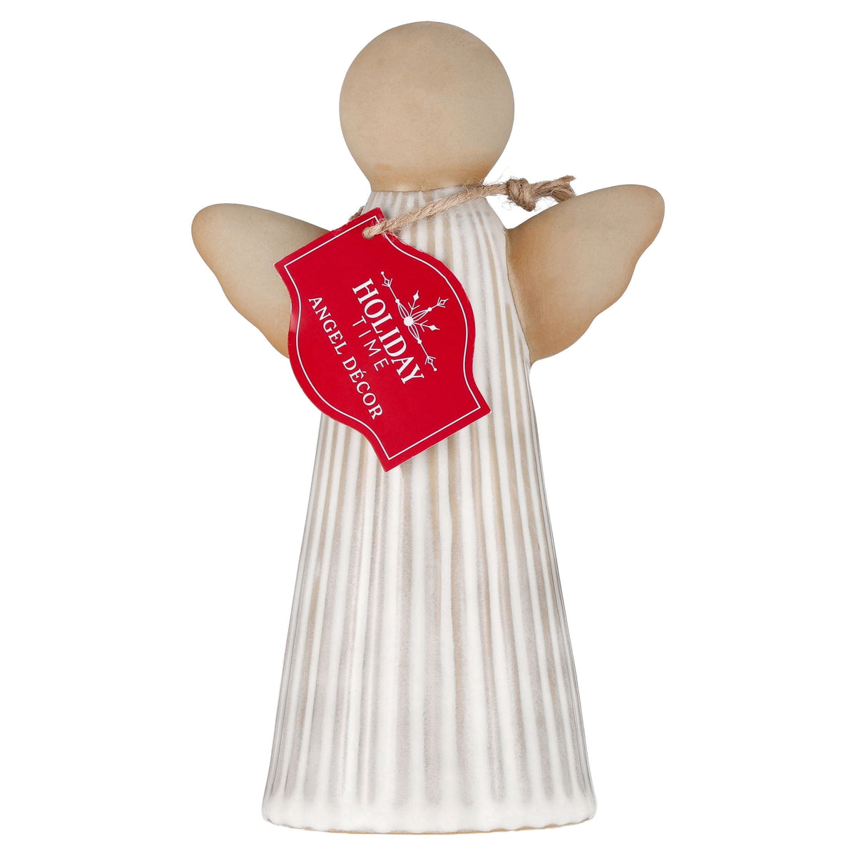 Ceramic Angel Christmas Decoration, Cream and White, 7.5", by Holiday Time