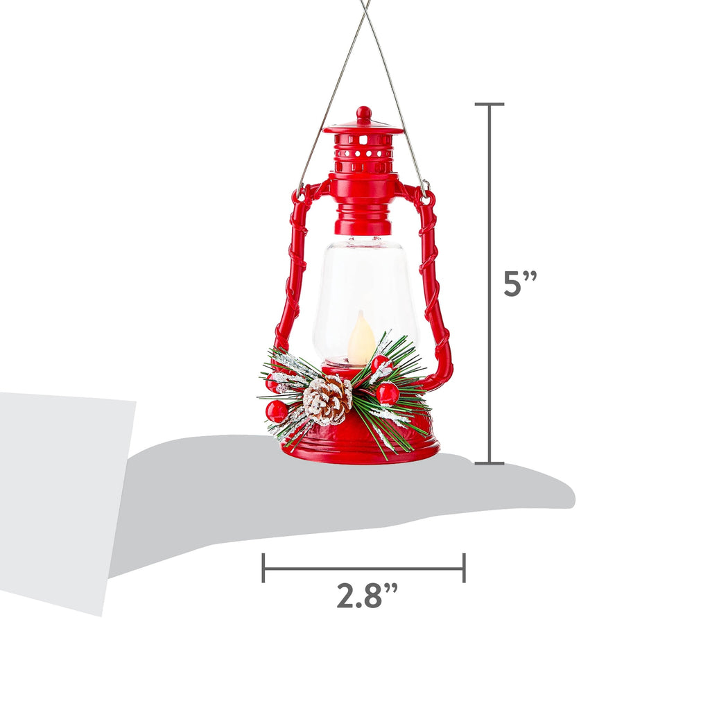Red LED Lantern Christmas Ornament, 5", by Holiday Time