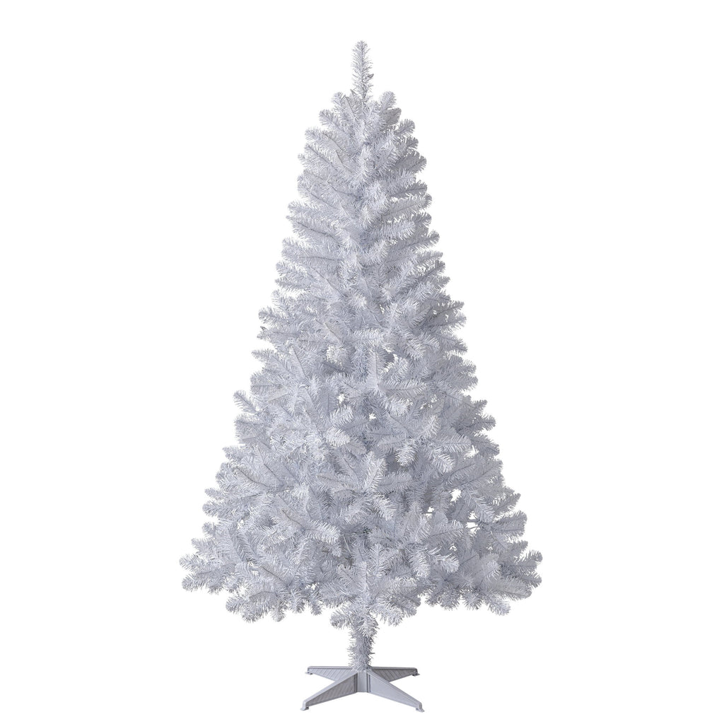 6.5' Pre-Lit Madison Pine Green Artificial Christmas Tree with Color-Changing LED Lights and Stand, by Holiday Time