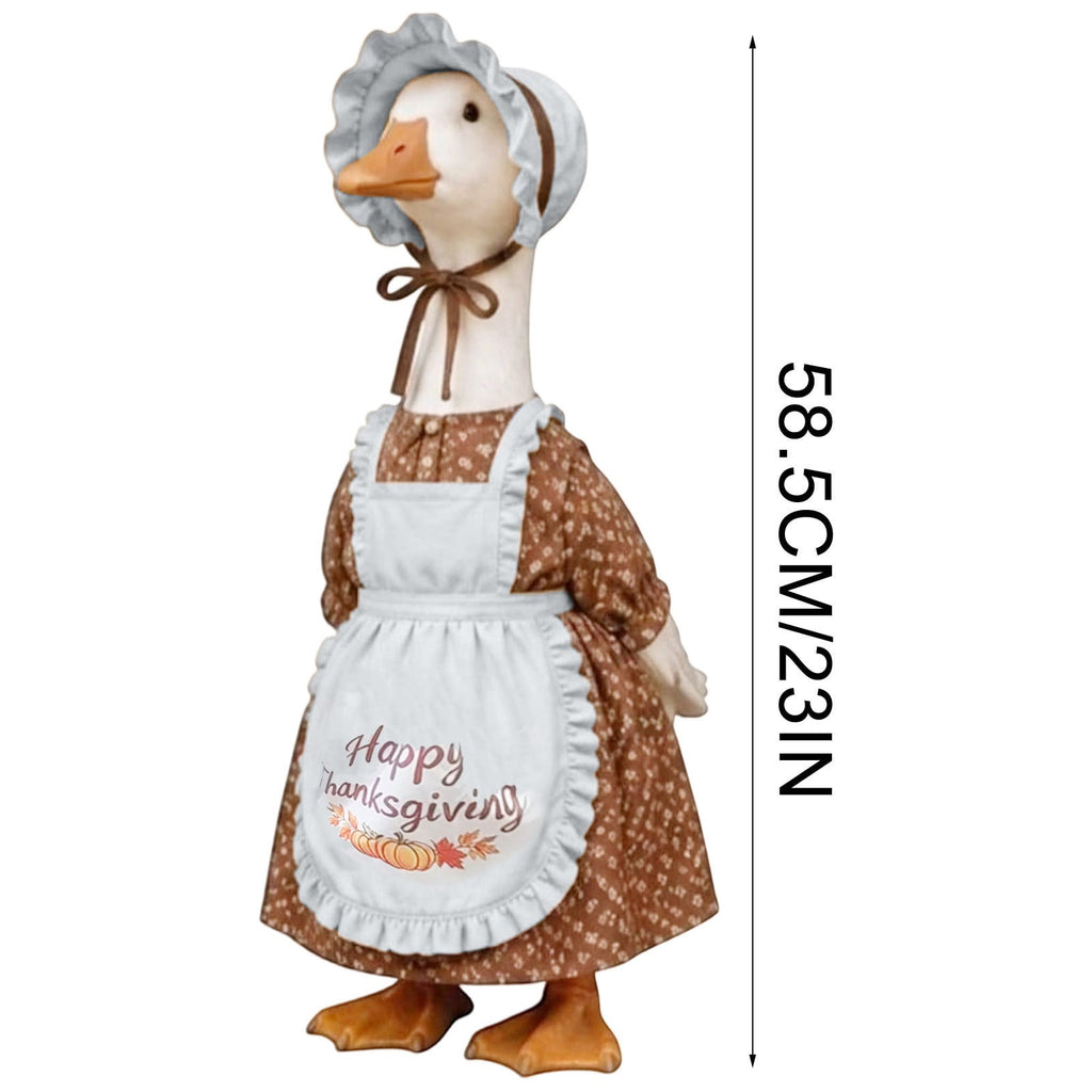 Lzobxe Porch Goose Clothes, Casual Style Lawn Yard Garden Decor for 23" High Cement or Plastic Geese, Goose Costume for All Season and Occasiona