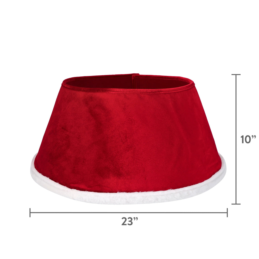 Felt Christmas Tree Stand Band, Red and White, 23", by Holiday Time