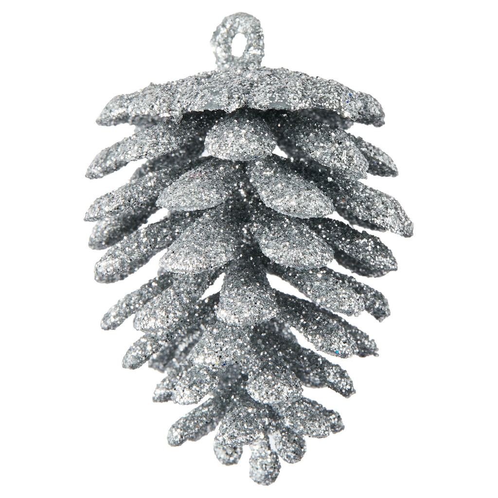 12-Count Pink Glitter Pinecone Christmas Ornaments, 2.4", by Holiday Time