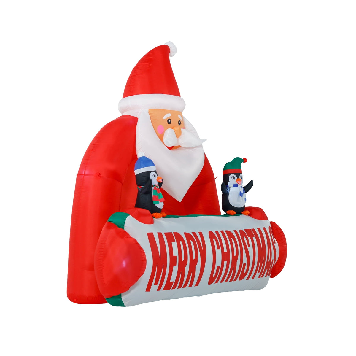 Multicolor Giant Santa Sign Christmas Airblown Yard Inflatable, 10', by Holiday Time