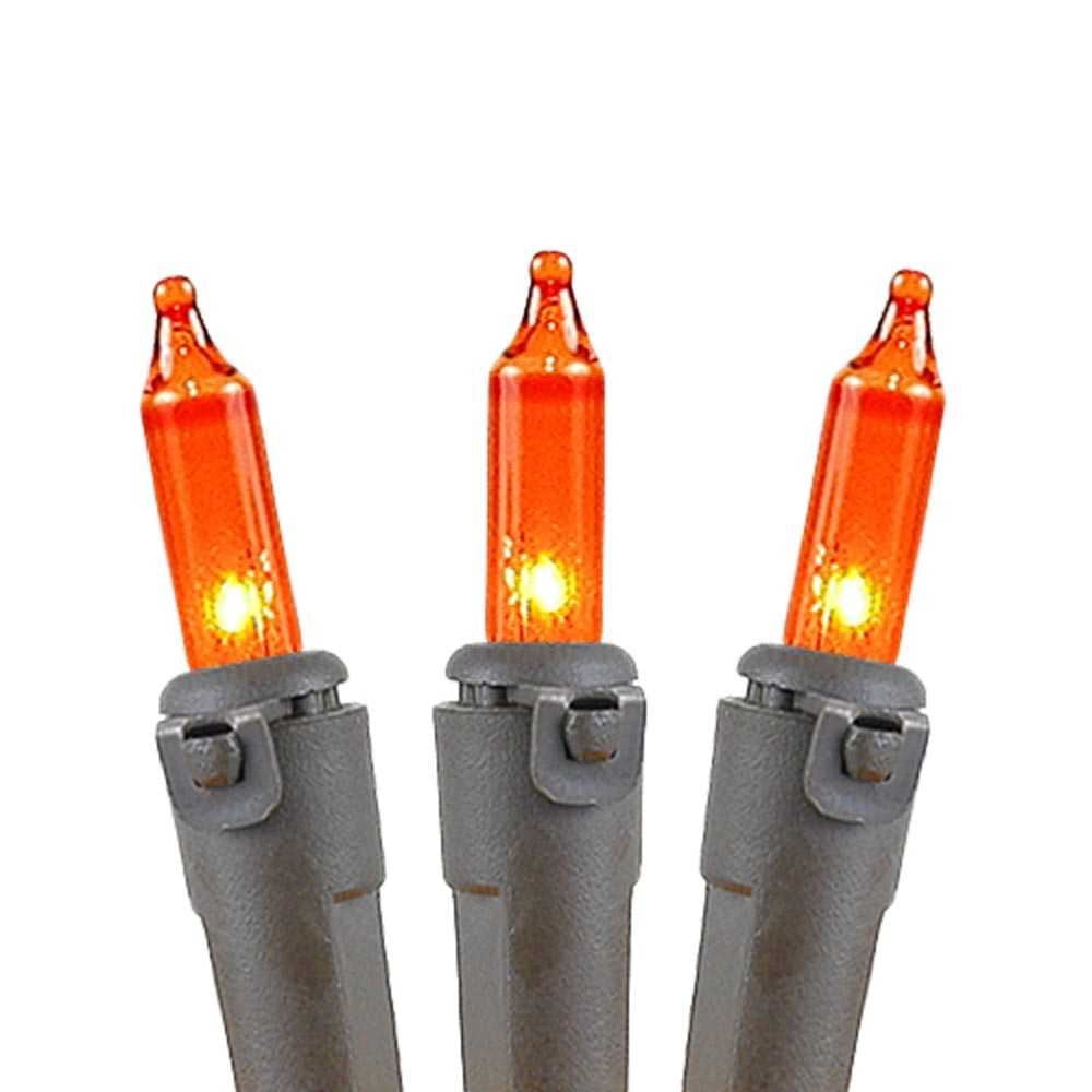 Novelty Lights Clear 20 Light Incandescent Craft Mini Christmas String Lights Brown Wire 8.5 feet