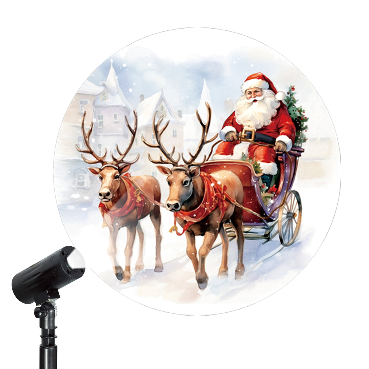 Outdoor LED Santa Christmas Projector Light, Multicolor, 9.5 sq ft, by Holiday Time