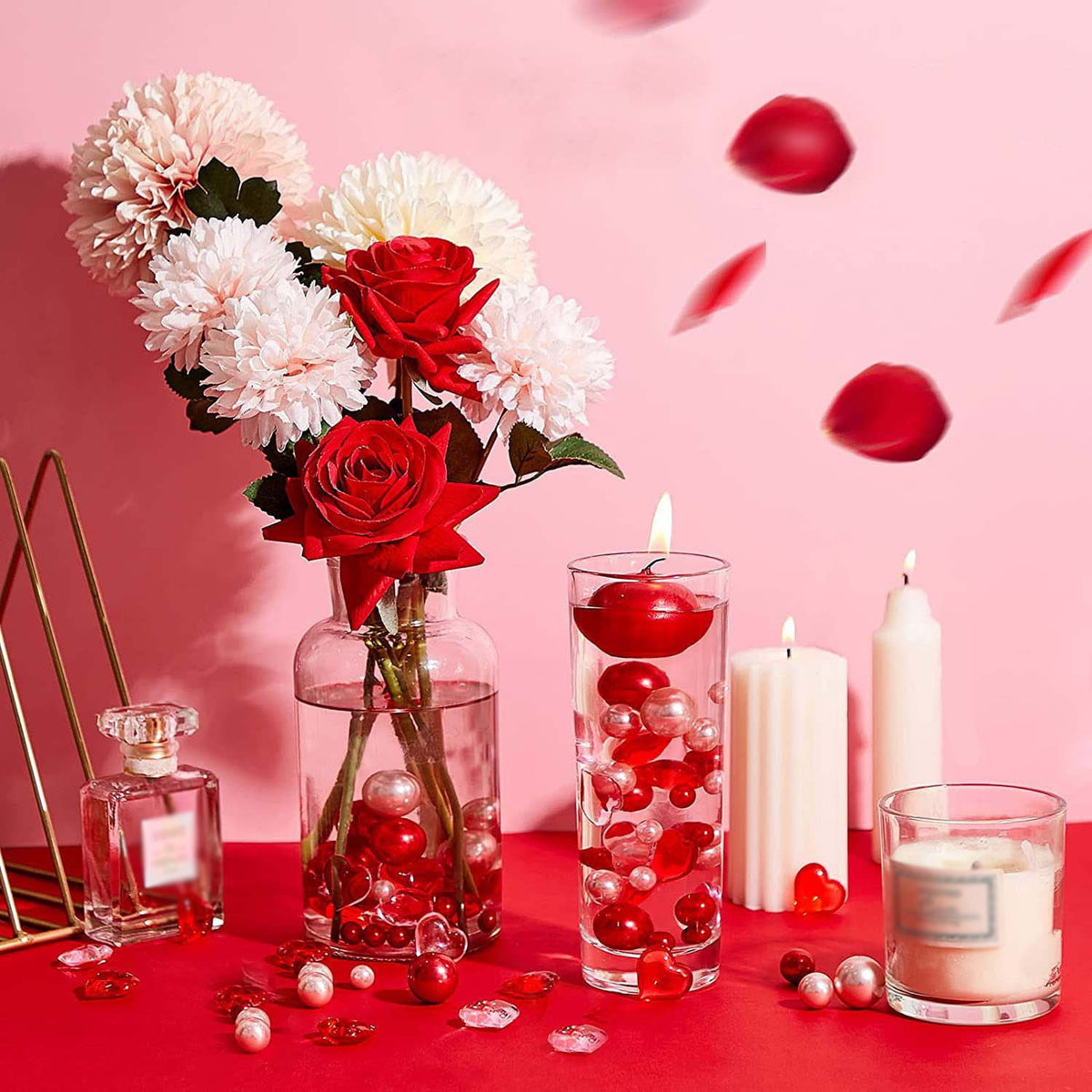 XGFHYJEH 5ft Valentines Day Decorations, Valentines Day Lights, Valentines String Lights, Valentine's Day Decor, Heart String Lights, Battery Operated