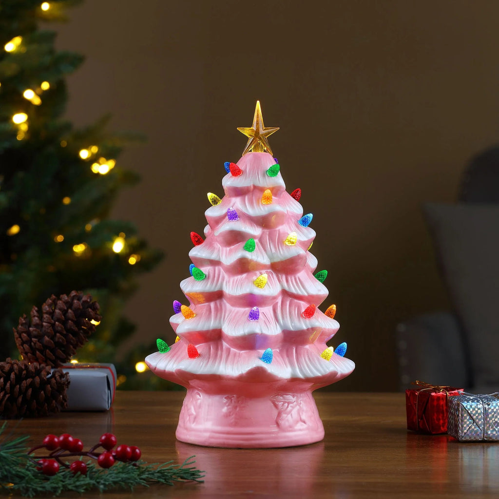 Mr. Christmas 12 in. Nostalgic Ceramic Tree - Green