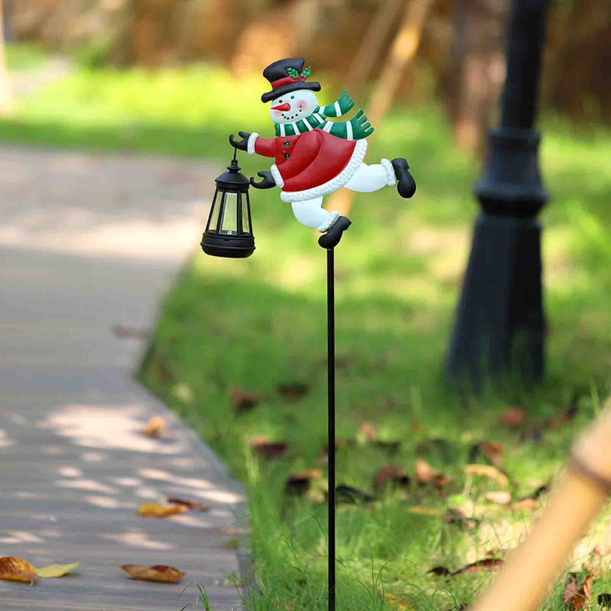 Stijggn Halloween Pumpkin Stake Solar Garden Lights, Waterproof Multi Branch Little Pumpkin Lantern Garden Stake Lights Outdoor Walkway Yard Garden Decoration
