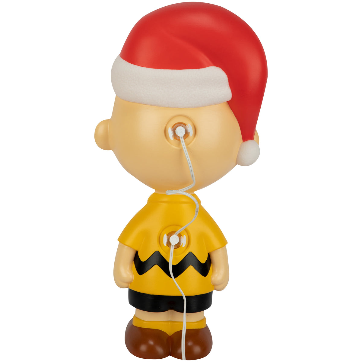 22 inch Lighted Christmas Charlie Brown Blow Mold with Santa Hat - Peanuts Outdoor Decor