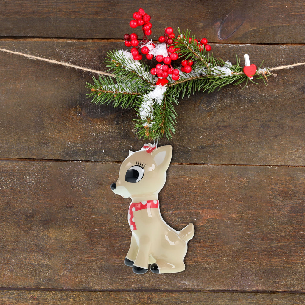 Rudolph the Rednose Reindeer,Clarice Figural Christmas Tree Ornament