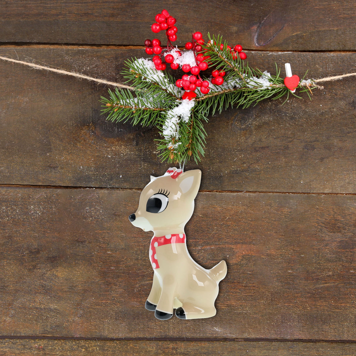 Rudolph the Rednose Reindeer,Clarice Figural Christmas Tree Ornament