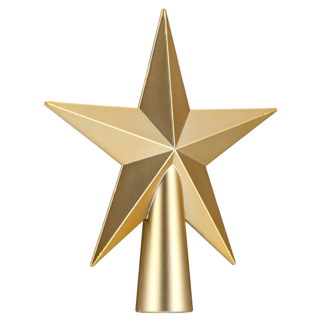 Mini Star Christmas Tree Topper, Gold, 5.5", by Holiday Time