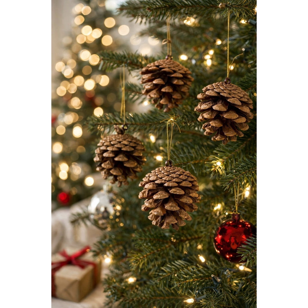 24-Count Brown Pinecone Christmas Ornaments, by Holiday Time