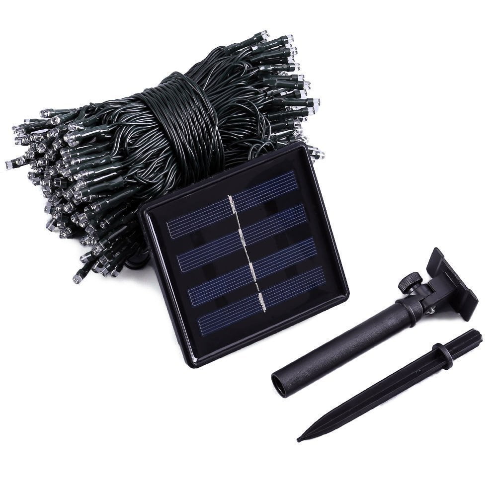 Somnr Christmas Lights Solar String Lights 72ft 200 LED Fairy Lights 8 Modes Ambiance Lighting for Outdoor Patio Lawn Landscape Garden Home Wedding (MultiColor)