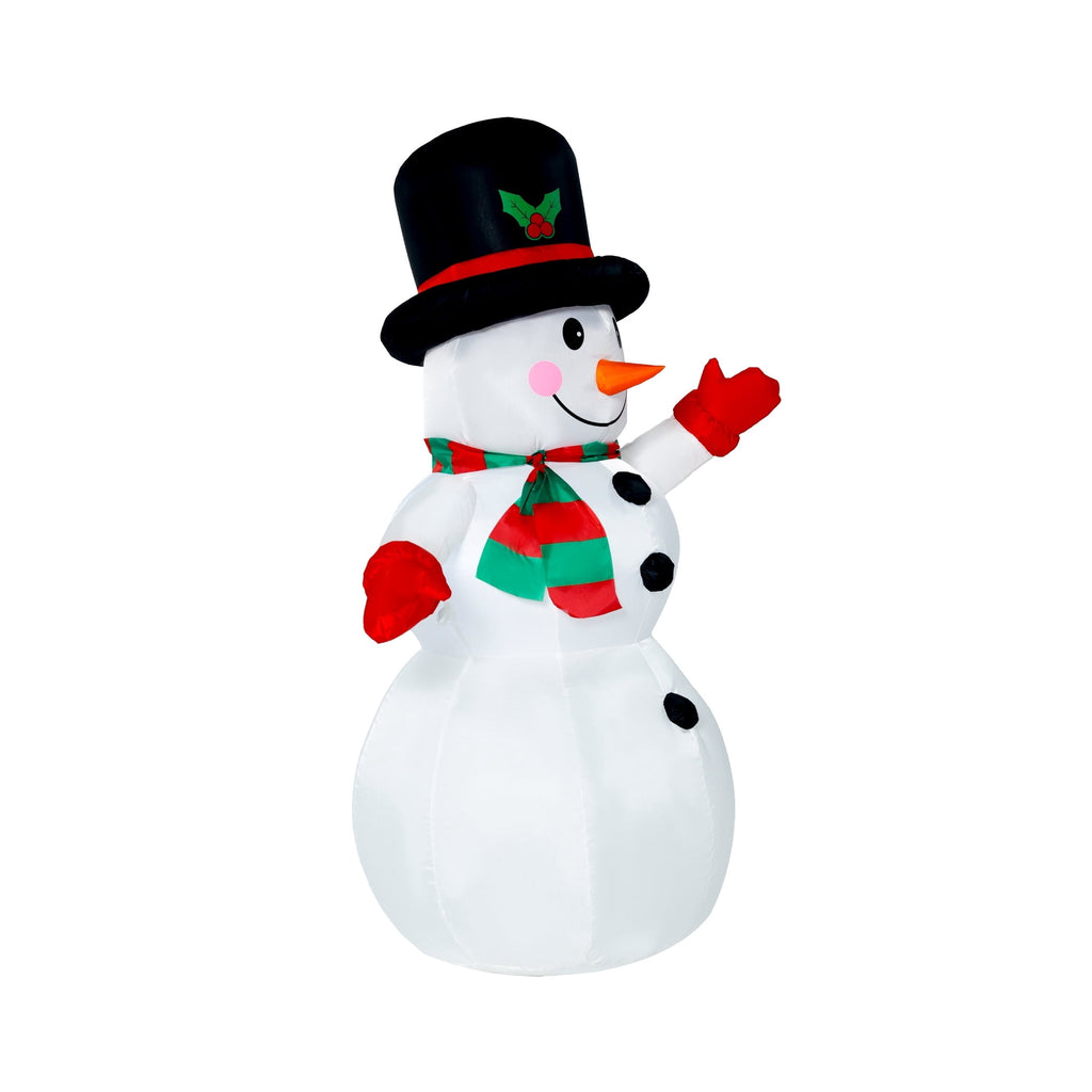 Multicolor Snowman Christmas Airblown Yard Inflatable, 4', by Holiday Time