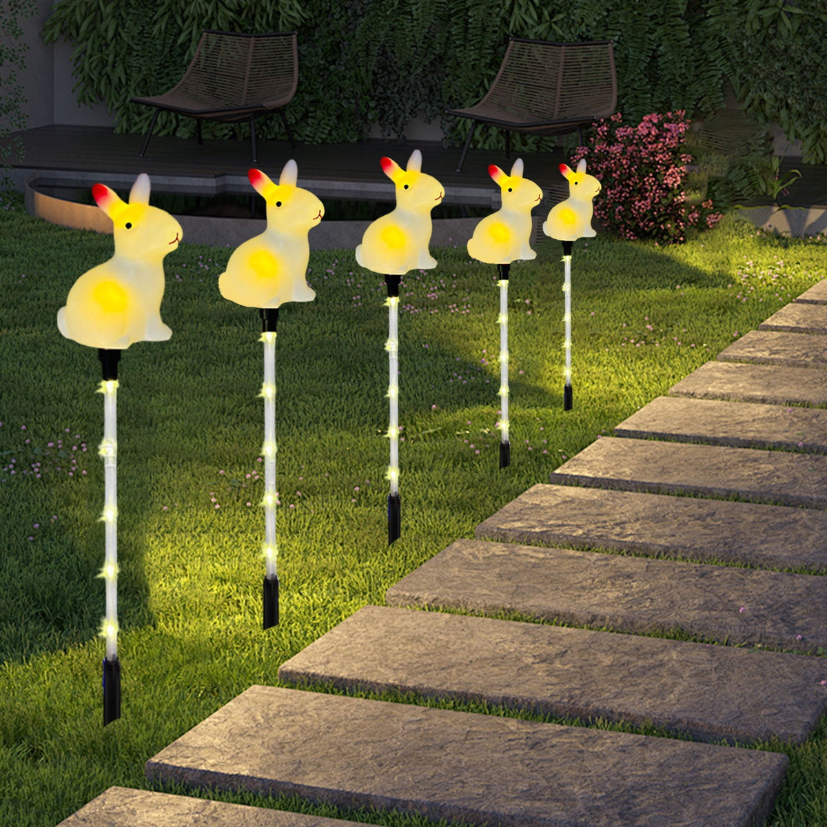 XGFHYJEH Easter Decoration, Solar Easter Lights, Pastel Easter Egg Lights, Easter Decorations Outdoors, Easter Yard Decor, Outdoor Easter Decor